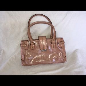 Liz Claiborne tan shoulder purse.